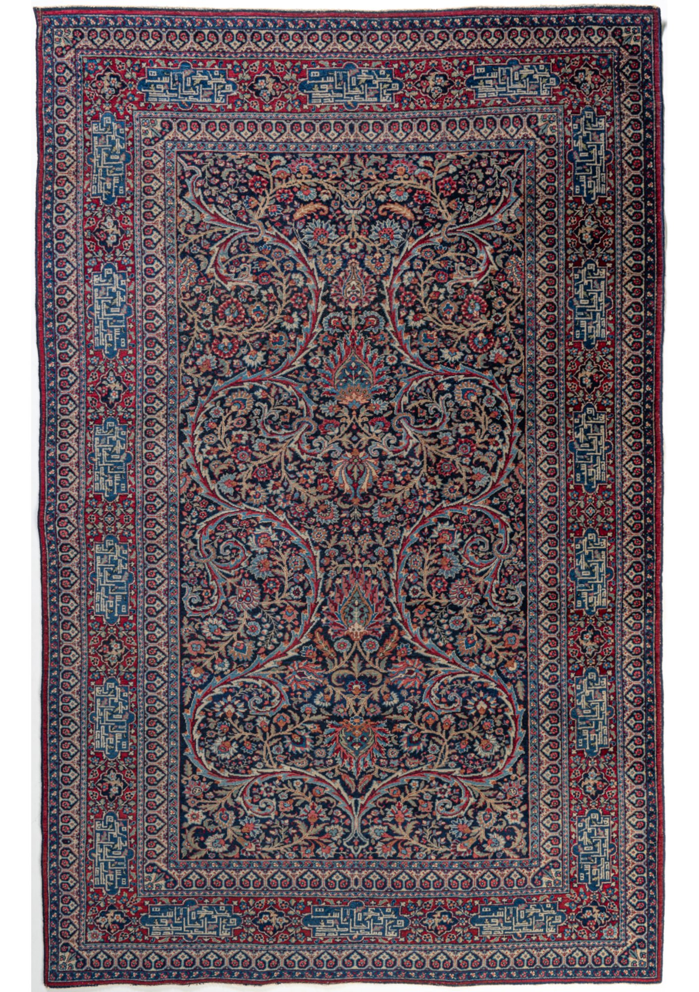 Tappeto Mashad antico 4.42 × 2.18 m