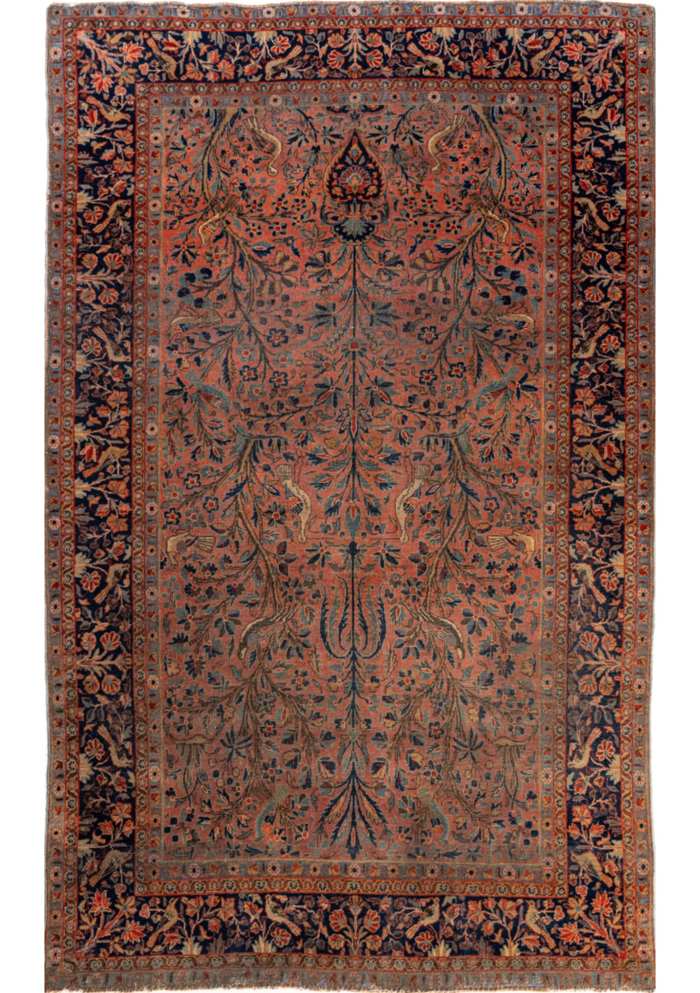 Tappeto Kashan antico 2.05 × 1.25 m