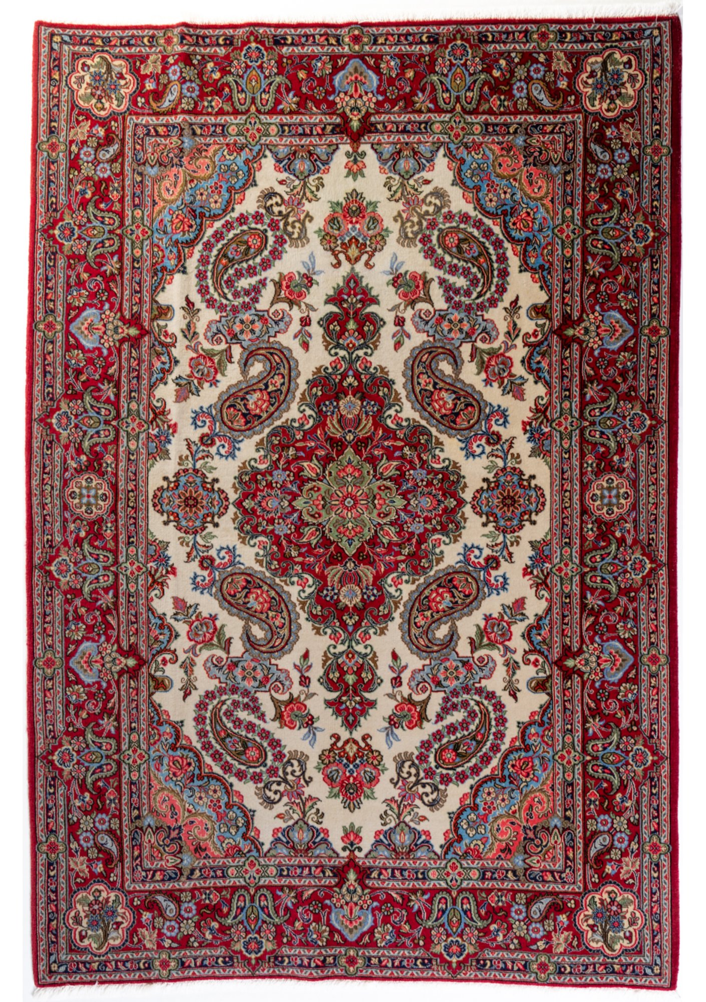 Tappeto Qom in seta 2.00 × 1.38 m
