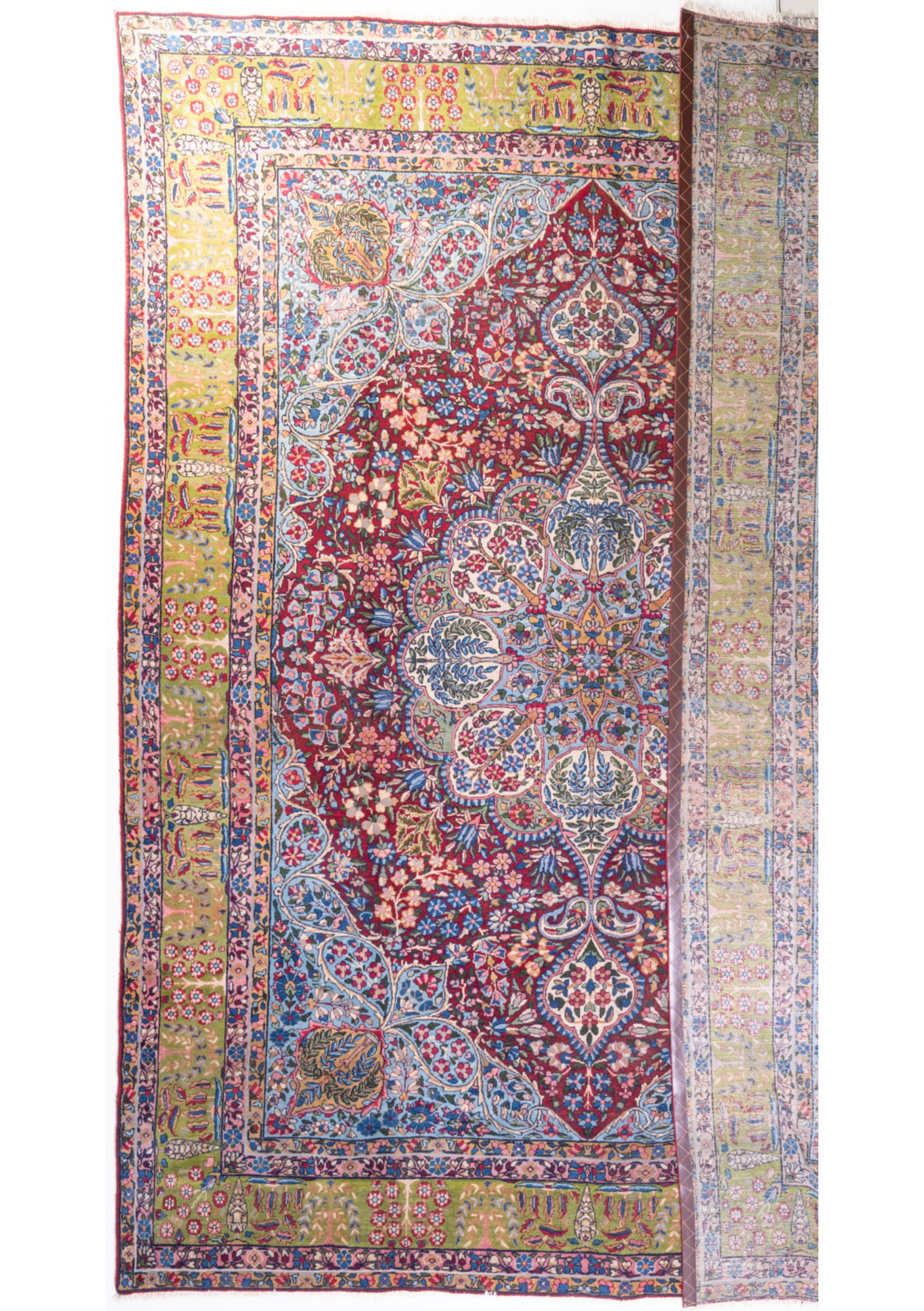 Tappeto Yazd antico 3.70 × 2.71 m