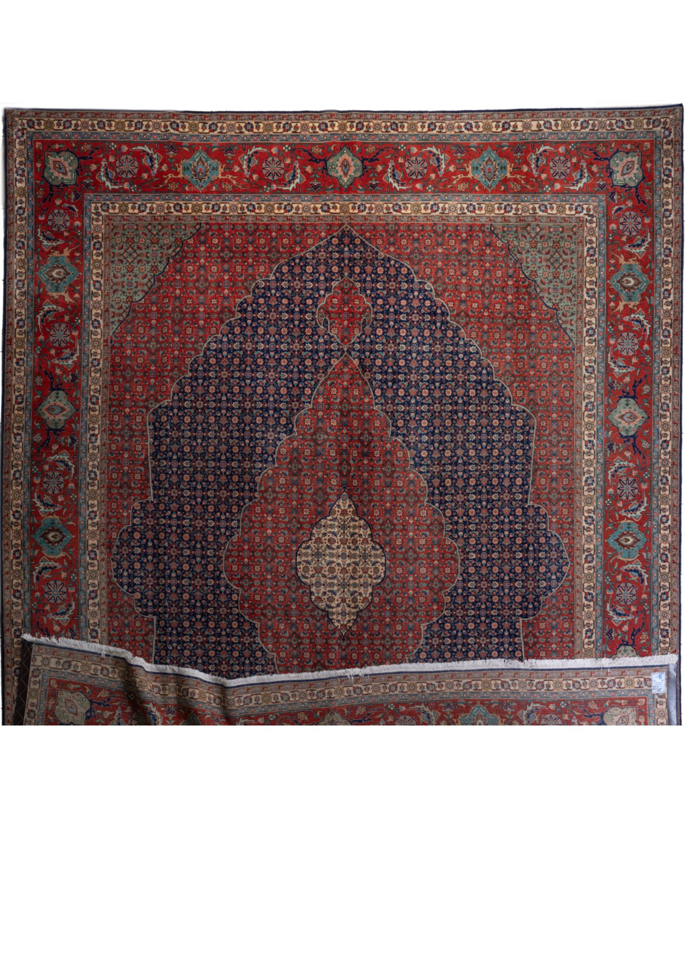Tappeto Tabriz vecchio 3.84 × 2.93 m